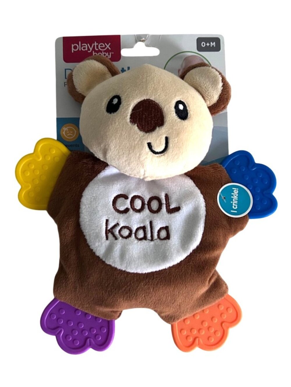 Playtex Baby Doll Teether Plush Toy With 4 Textured Paws For 0+ Months